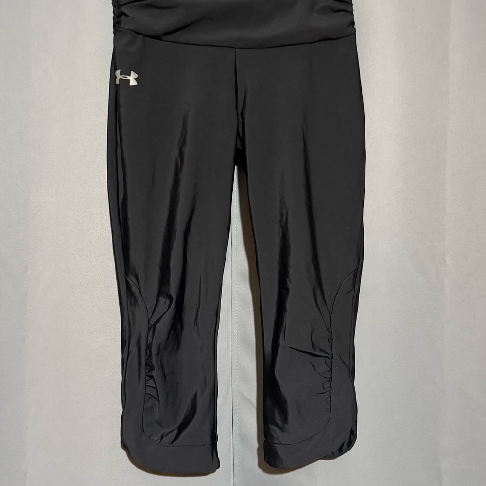 Under Armour Black Performance Leggings with Wide Waistband